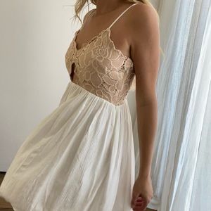 Tularosa Bryce Mini Dress in Ivory